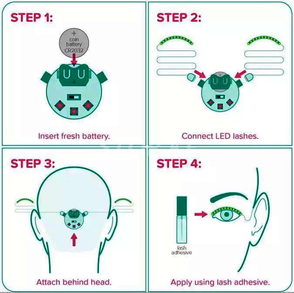 ריסים מוארים ב-LED – מבט מרהיב מובטח