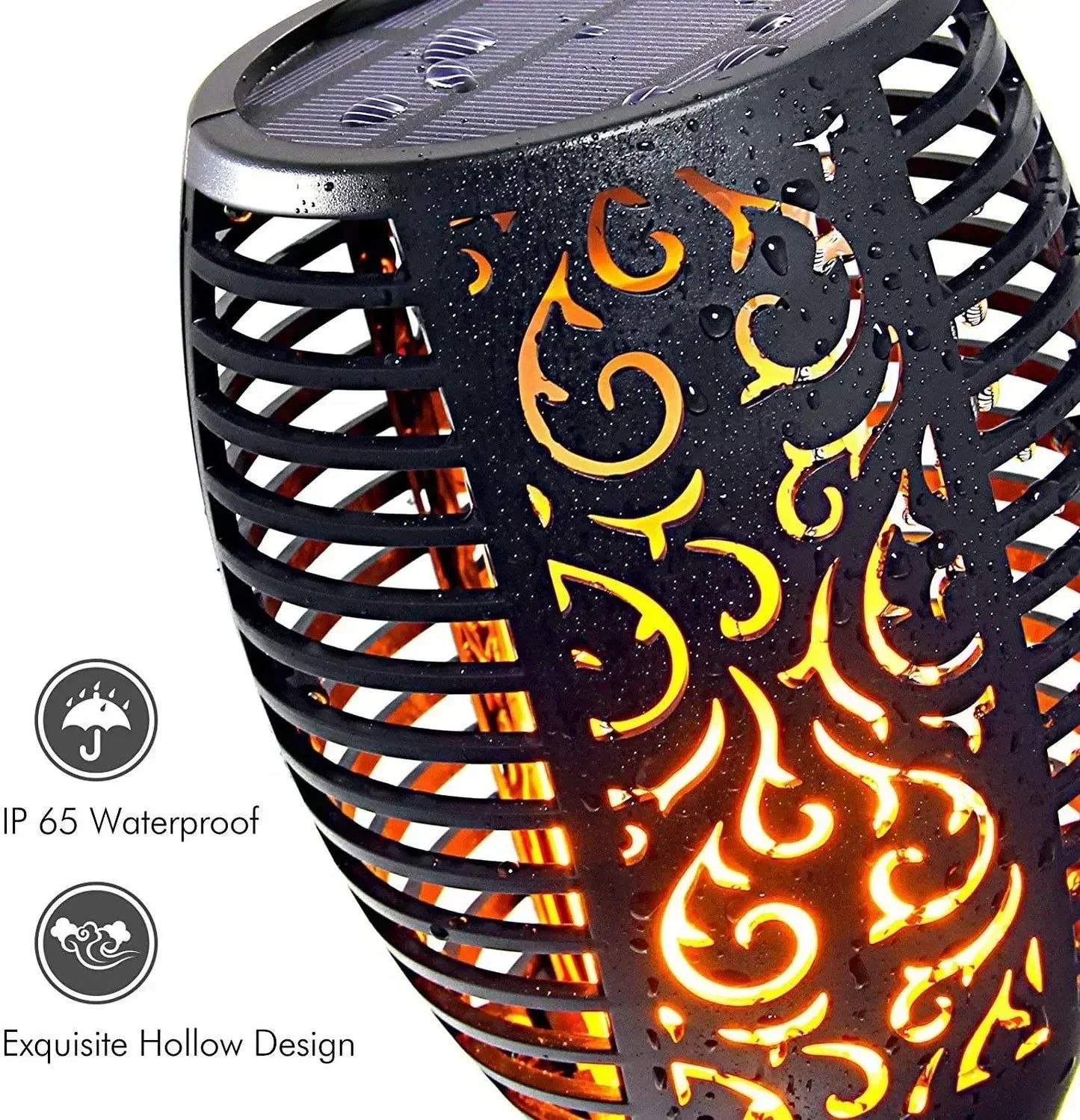 LEDソーラーランタン – 火のないリアルな炎