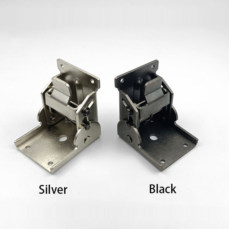 Αυτοκόλλητοι πτυσσόμενοι μεντεσέδες επίπλων από χάλυβα 90 μοιρών (x2)