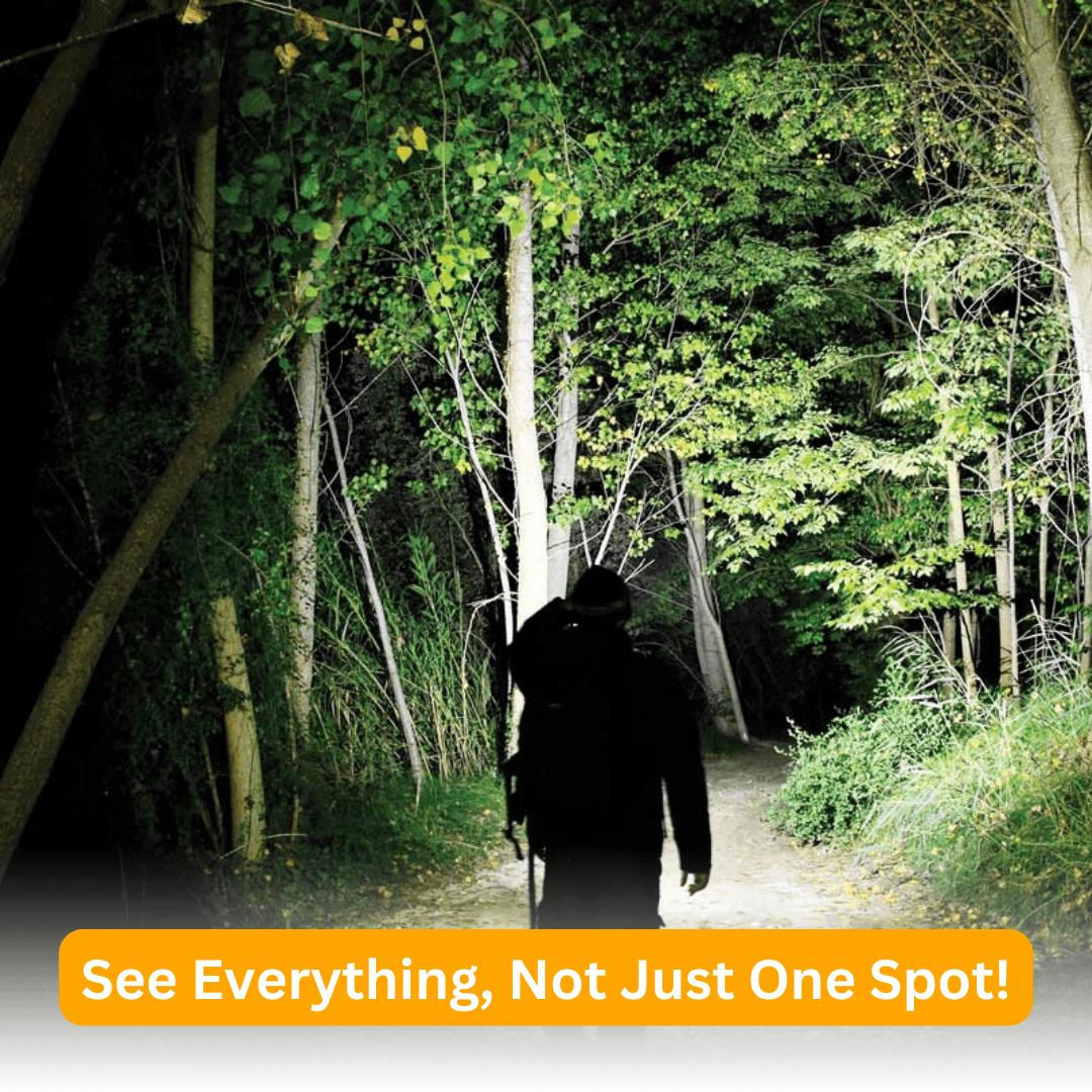 広角ヘッドランプで全体視野を提供 