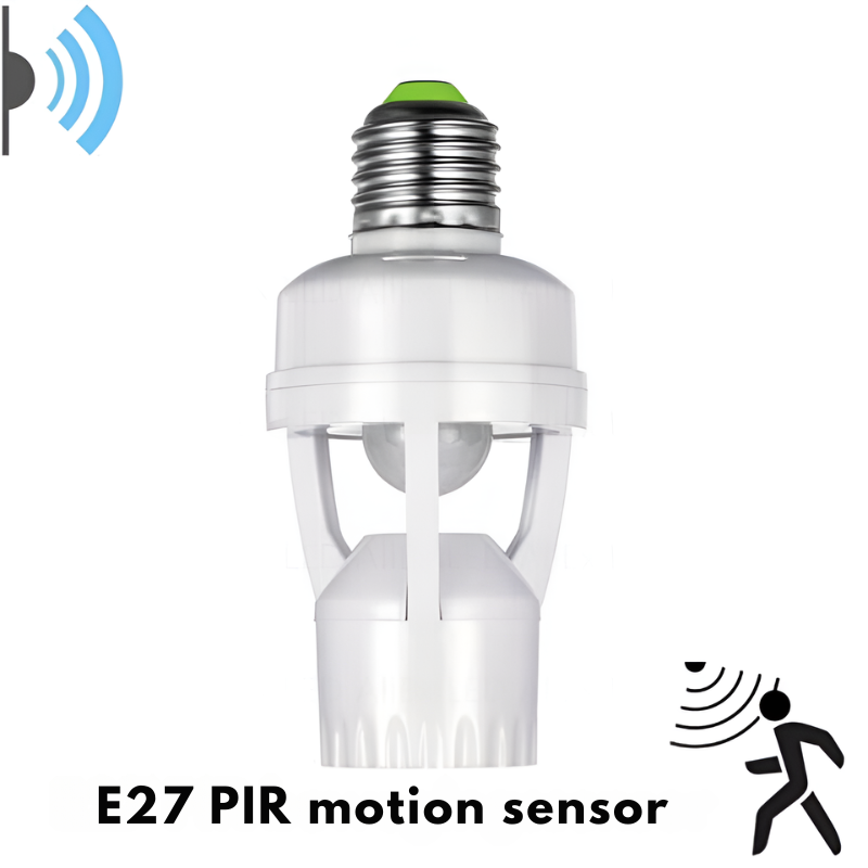 Smart lighting adapter with motion detector 