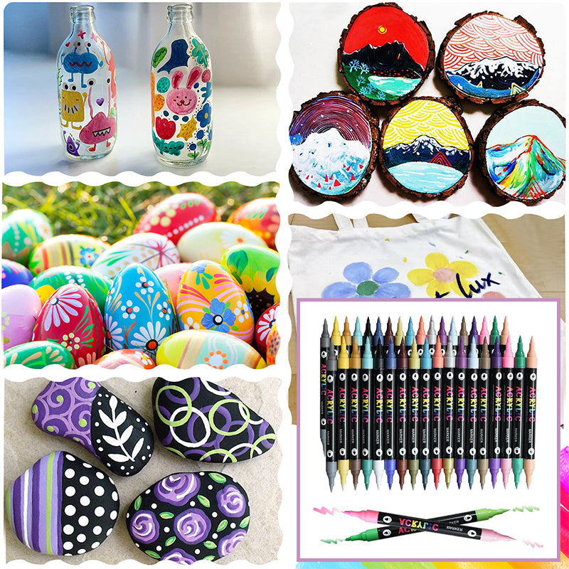 Pixuri cu vopsea acrilică pentru creații strălucitoare 