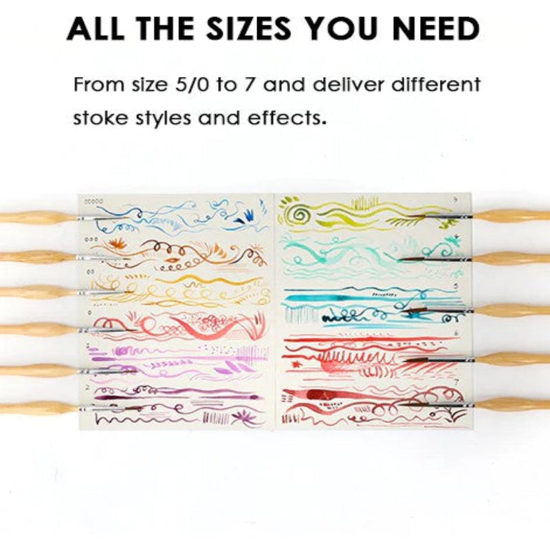 Precíz ecsetek finom és tökéletes részletekhez (x11) 