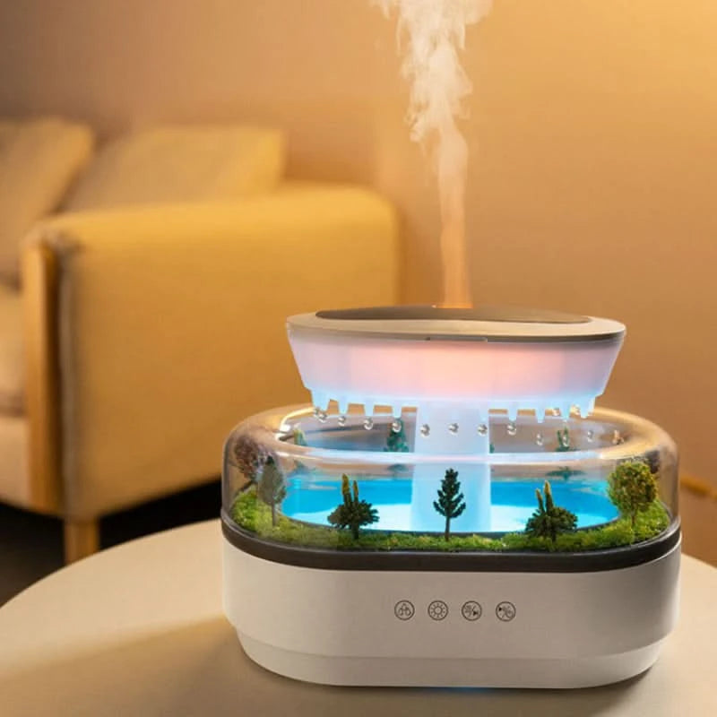 Rain Effect Diffuser - Sound, Mist & Ambient Light 