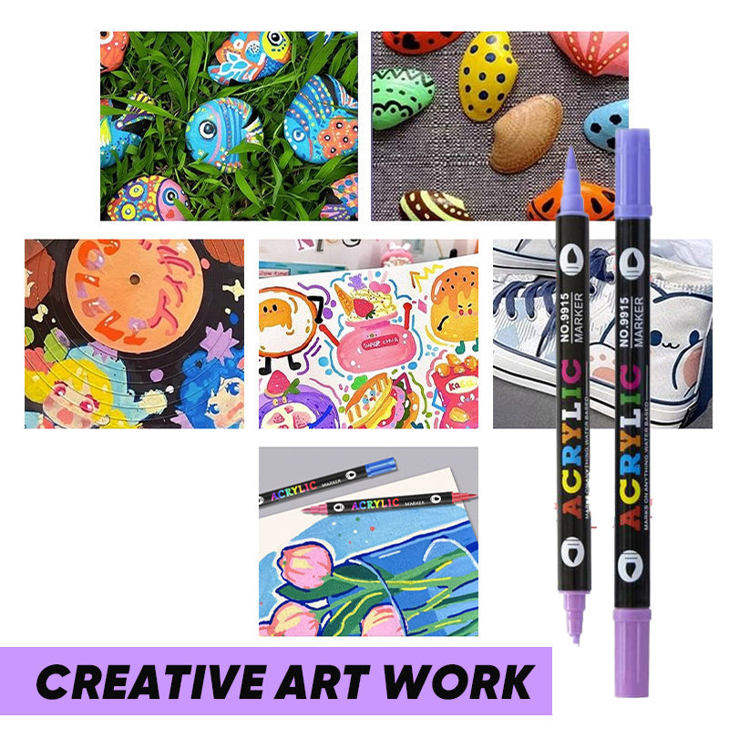 Pixuri cu vopsea acrilică pentru creații strălucitoare 