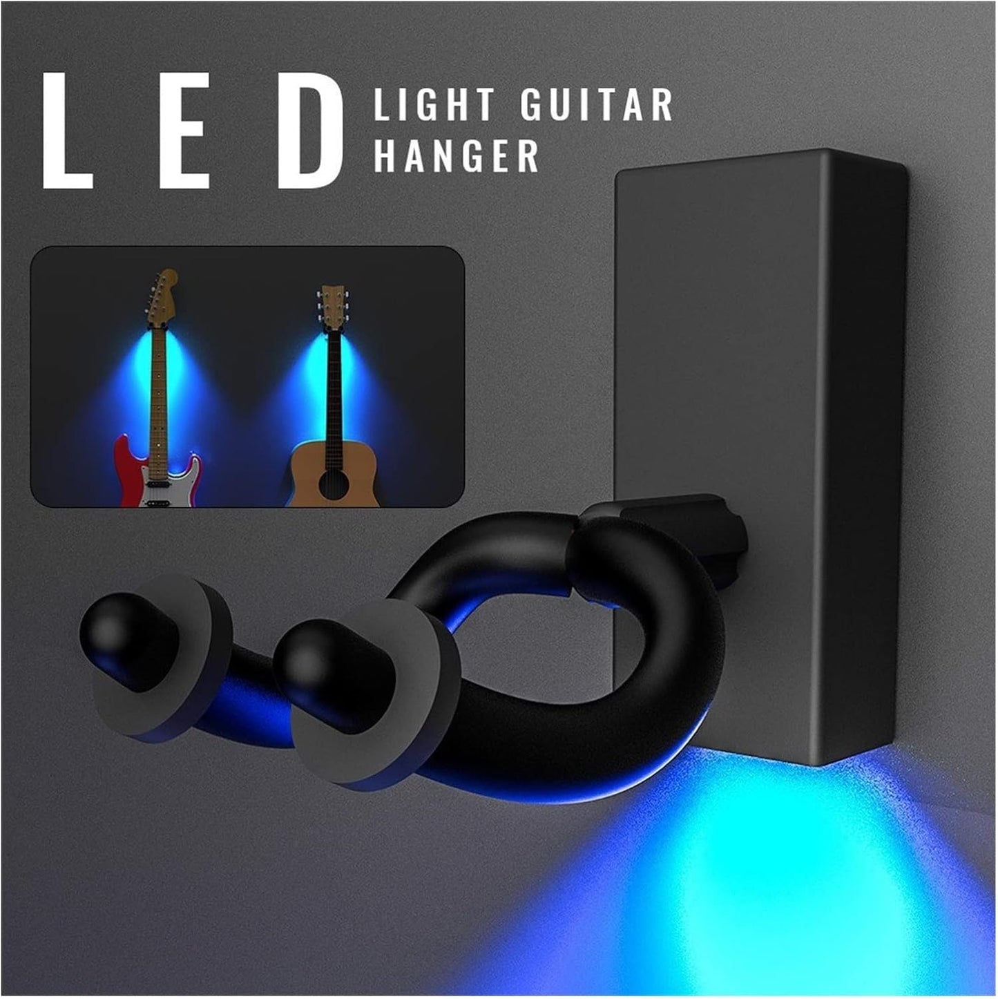 Support a muro LED per chitarra – Illumina il tuo strumento 