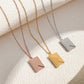 Secret envelope necklace with a hidden love message 