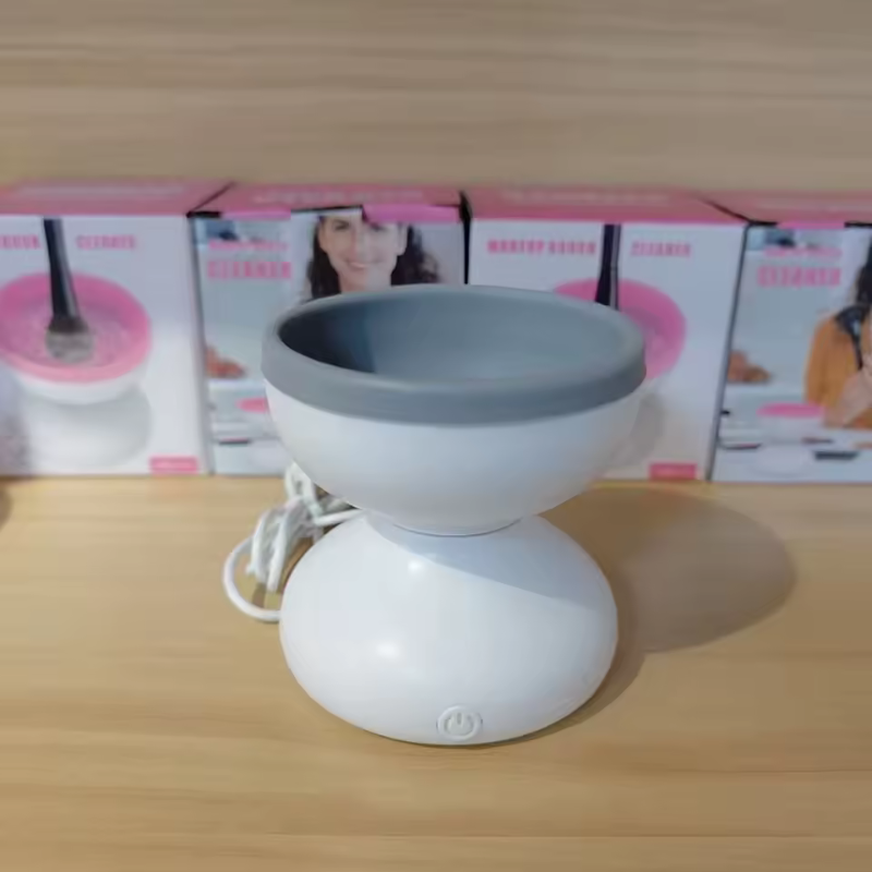 Electric makeup brush cleaner — White and gray, photo 9