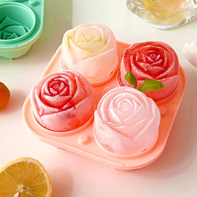 Stampo per cubetti di ghiaccio - stile floreale per cocktail raffinati 