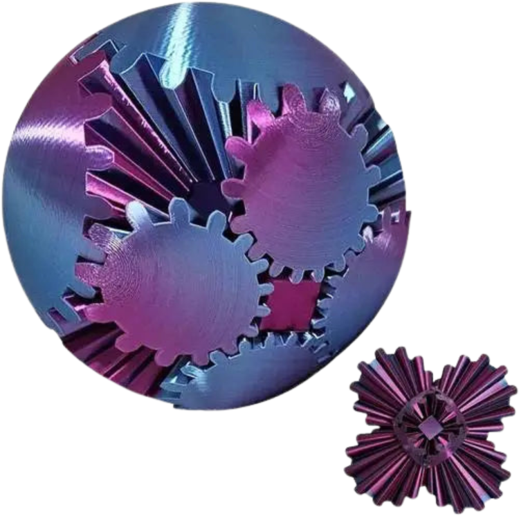 Rotierendes 3D-Puzzle zur Stimulation des Geistes 