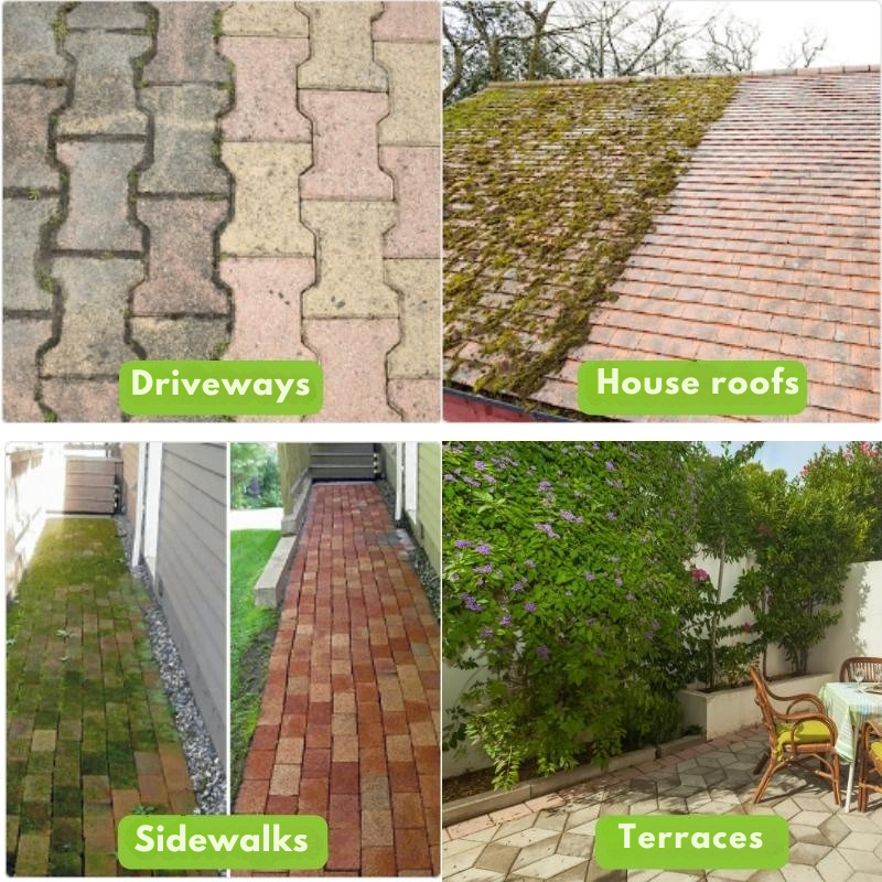 Diserba rapidamente e senza sforzo, anche su superfici dure 