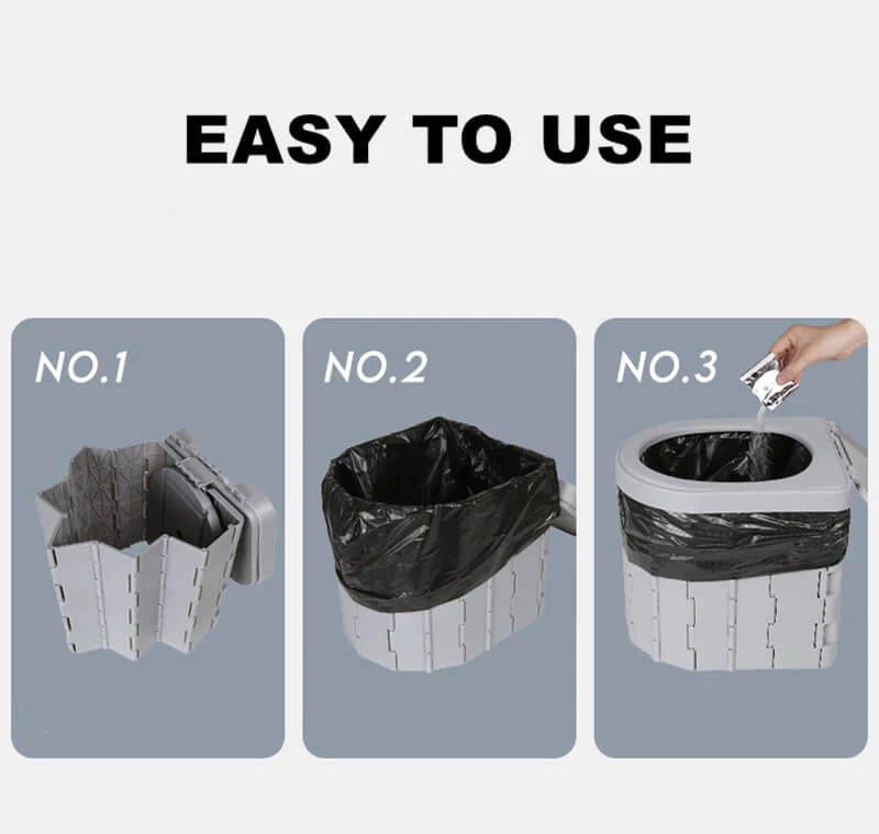 Toilettes pliables portables pour camping et déplacements