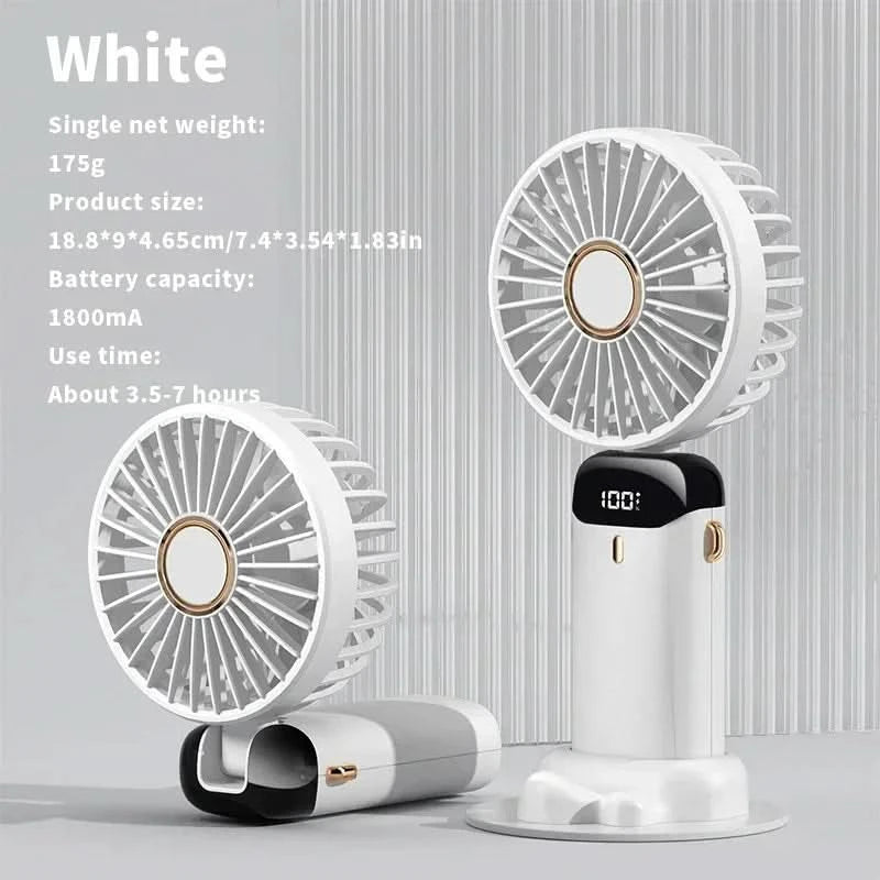 Kraftig mini-vifte med intelligent LED-skjerm 