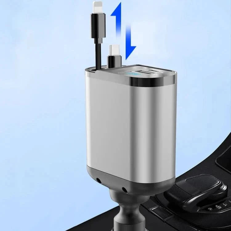 Rýchlonabíjačka do auta s dvojitým inteligentným USB portom 4 v 1 