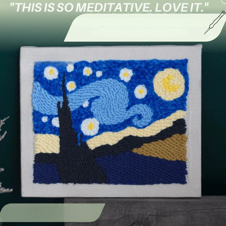 Sada na vyšívání punch needle 