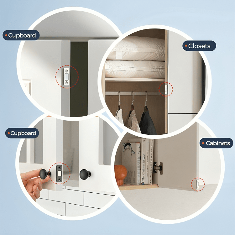 Verrou de sécurité compact – Protégez vos objets en un clic (x4)