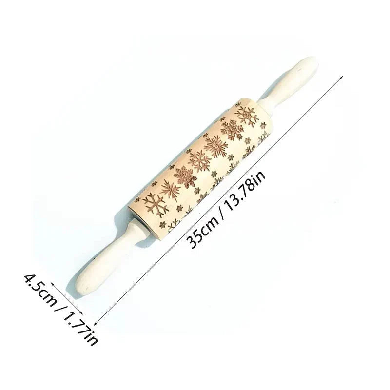 Galletas festivas perfectas gracias al rodillo grabado 