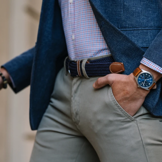 Rekbare riem, elegantie en comfort gegarandeerd 