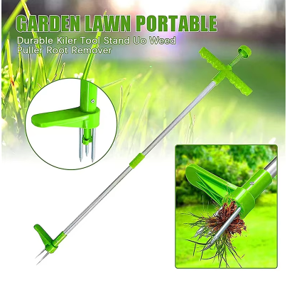 Extracteur de Mauvaises Herbes en Acier pour le Jardin