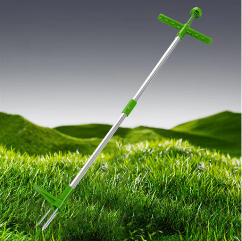 Extracteur de Mauvaises Herbes en Acier pour le Jardin