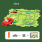 Educational circuit puzzle with electric vehicles 